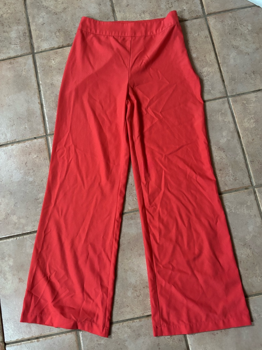 ShoeDazzle Coral Wide Leg Pants
